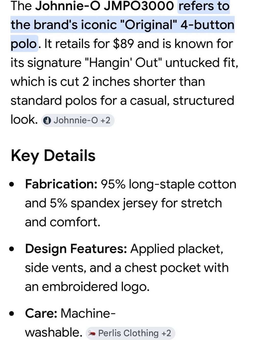 johnnie-o Original 4 Button ‘Hangin’ Out’ Polo XL Lavender Purple Golf Preppy - Picture 15 of 15